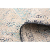 Grey Blue Bijar Casual Soft Area Rug