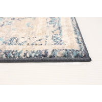 Grey Blue Bijar Casual Soft Area Rug