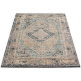 Grey Blue Bijar Casual Soft Area Rug