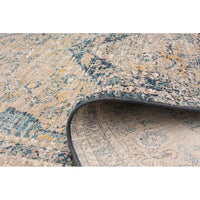 Grey Blue Bijar Casual Soft Area Rug