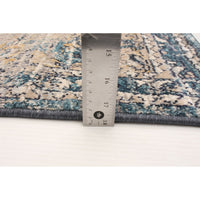Grey Blue Bijar Casual Soft Area Rug