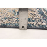 Grey Blue Bijar Casual Soft Area Rug