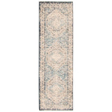 Grey Blue Bijar Casual Soft Area Rug