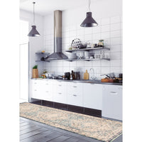 Grey Blue Bijar Casual Soft Area Rug