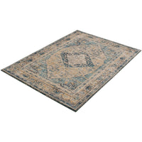 Grey Blue Bijar Casual Soft Area Rug