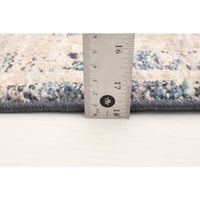 Grey Blue Bijar Casual Soft Area Rug