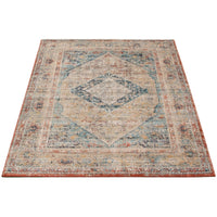 Grey Blue Bijar Casual Soft Area Rug