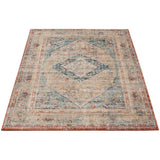 Grey Blue Bijar Casual Soft Area Rug
