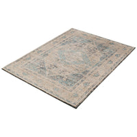 Grey Blue Bijar Casual Soft Area Rug