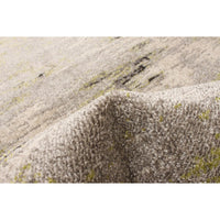 Abstract Ivory Green Casual Soft Rug
