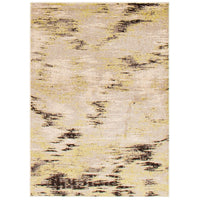 Abstract Ivory Green Casual Soft Rug