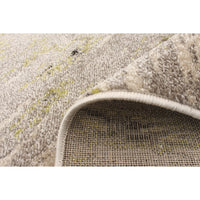 Abstract Ivory Green Casual Soft Rug