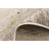 Abstract Ivory Green Casual Soft Rug