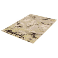 Abstract Ivory Green Casual Soft Rug