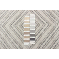 Ivory Geometric Casual Soft Rug