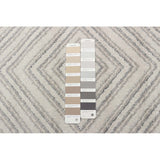 Ivory Geometric Casual Soft Rug