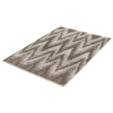 Abstract Grey/Light Grey Casual Soft Rug