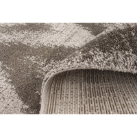 Grey Zig Zag Casual Soft Rug