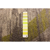 Abstract Ivory Brown Casual Soft Rug