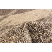 Abstract Ivory Brown Casual Soft Rug