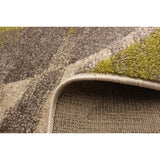 Abstract Ivory Brown Casual Soft Rug