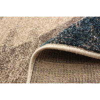 Abstract Ivory Brown Casual Soft Rug