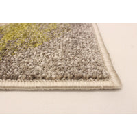 Abstract Ivory Brown Casual Soft Rug