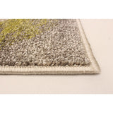 Abstract Ivory Brown Casual Soft Rug