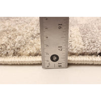 Abstract Ivory Brown Casual Soft Rug