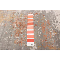Abstract Light Grey Multi Casual Soft Rug