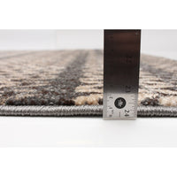 Chocolate Tan Zig Zag Casual Soft Rug