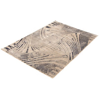 Abstract Black Grey Taupe Modern & Contemporary Soft Rug