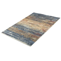 Navy Tan Evoke Casual Soft Rug