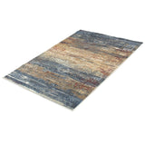 Navy Tan Evoke Casual Soft Rug