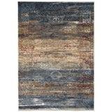 Navy Tan Evoke Casual Soft Rug