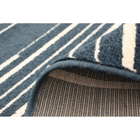 Cream Silver Stripes Fika Casual Soft Rug