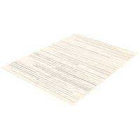Cream Silver Stripes Fika Casual Soft Rug