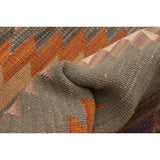 Flat-weave Anatolian FW Grey Wool Kilim