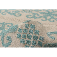 Flat-Weave Tamar I Teal Wool Tapestry Kilim