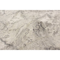 Hand Loomed Light Grey Silk Soft Rug