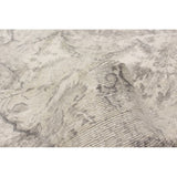 Hand Loomed Light Grey Silk Soft Rug