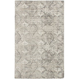 Hand Loomed Light Grey Silk Soft Rug