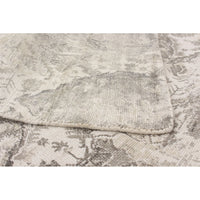 Hand Loomed Light Grey Silk Soft Rug