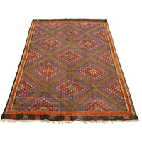 Hand Woven Bohemian Red Wool Sumak