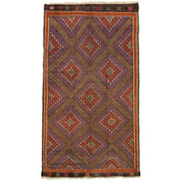 Hand Woven Bohemian Red Wool Sumak