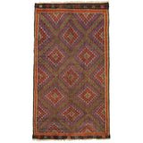 Hand Woven Bohemian Red Wool Sumak