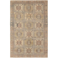 Hand-knotted Antalya Vintage Light Khaki Wool Soft Rug