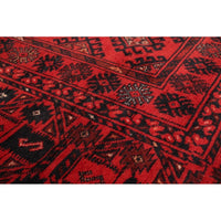 Hand-knotted Finest Khal Mohammadi Red Wool Soft Rug