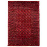 Hand-knotted Finest Khal Mohammadi Red Wool Soft Rug