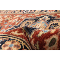 Hand-knotted Jules-Sultane Dark Copper Wool Soft Rug